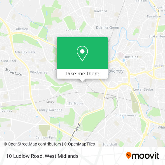 10 Ludlow Road map