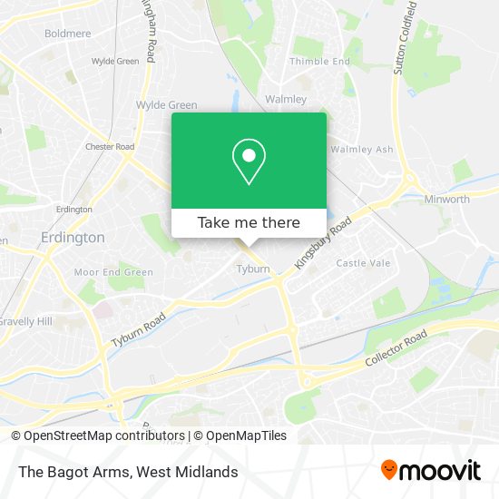 The Bagot Arms map