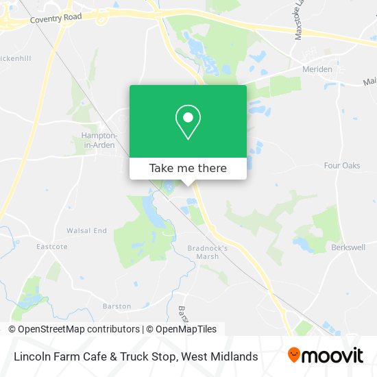 Lincoln Farm Cafe & Truck Stop map