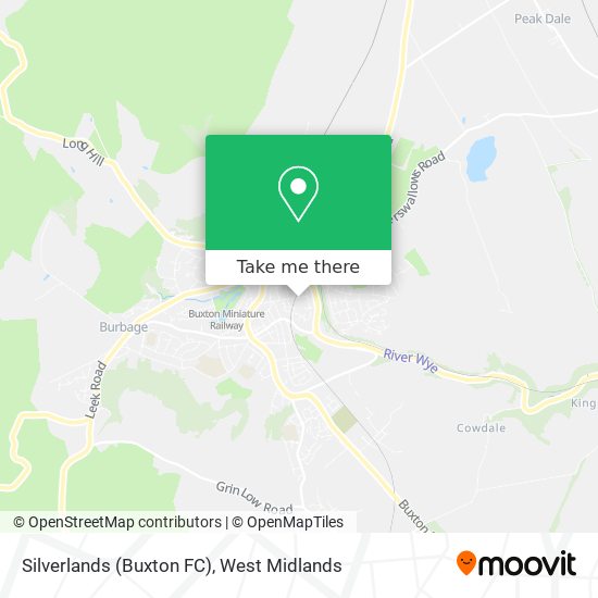 Silverlands (Buxton FC) map