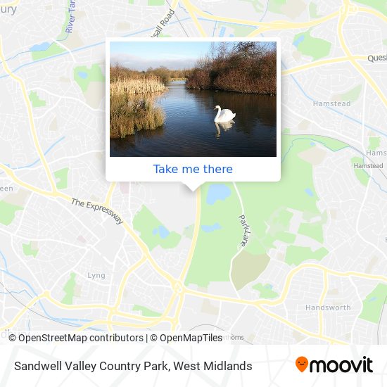 Sandwell Valley Country Park map