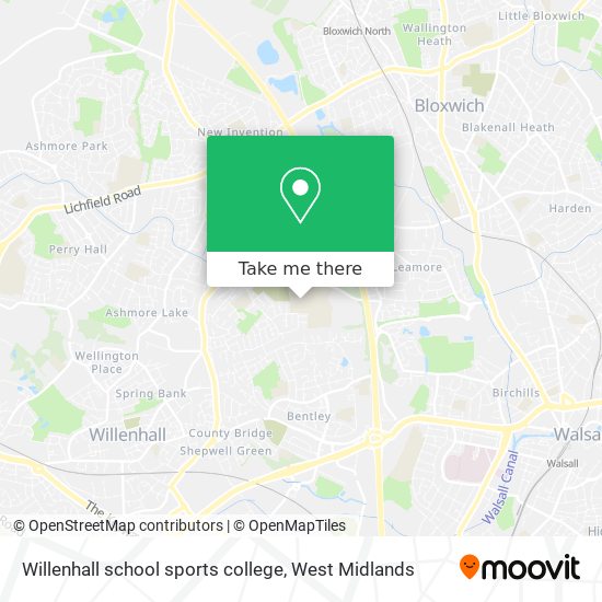 Willenhall school sports college map