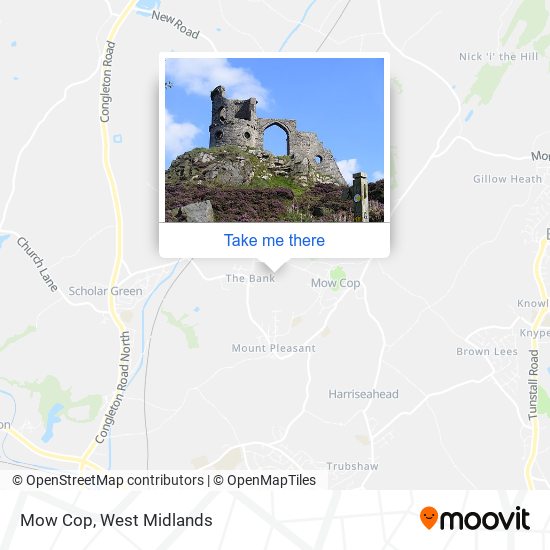 Mow Cop map