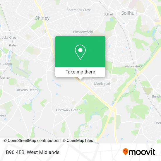 How to Get to B90 4EB in Shirley South by Bus or Train?