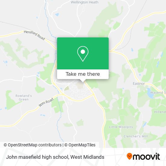 John masefield high school map