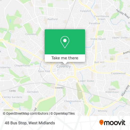 48 Bus Stop map