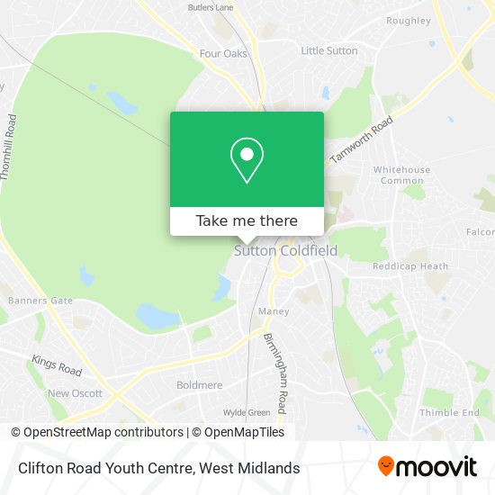 Clifton Road Youth Centre map
