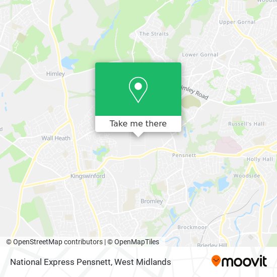 National Express Pensnett map