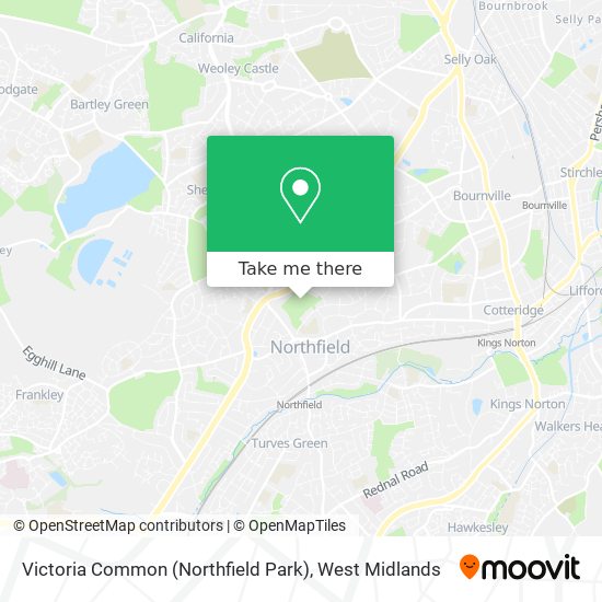 Victoria Common (Northfield Park) map