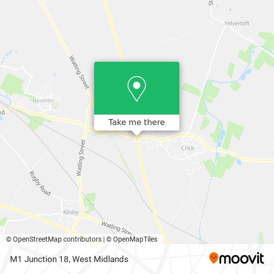 M1 Junction 18 map