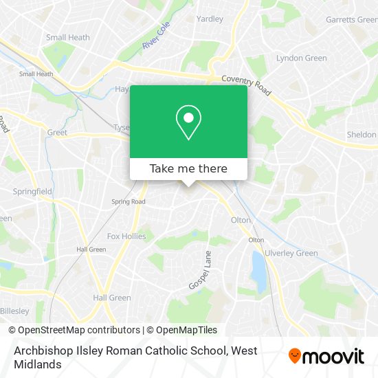 Archbishop Ilsley Roman Catholic School map