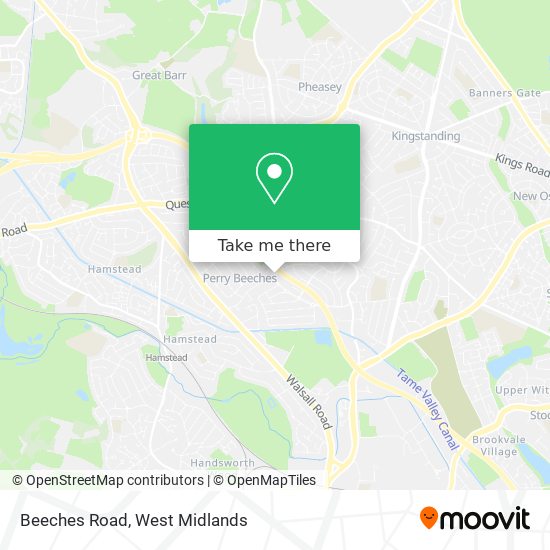 Beeches Road map