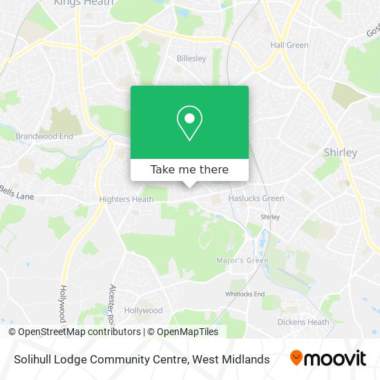Solihull Lodge Community Centre map