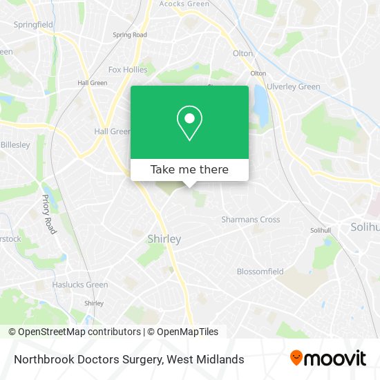 Northbrook Doctors Surgery map
