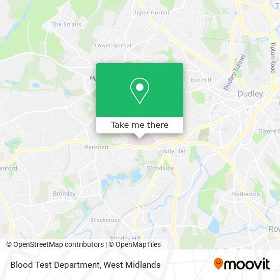 Blood Test Department map