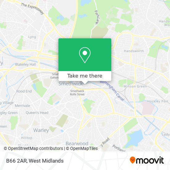 B66 2AR map