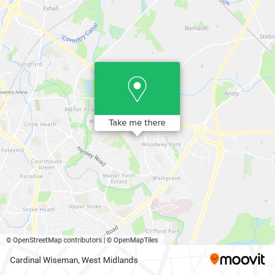 Cardinal Wiseman map