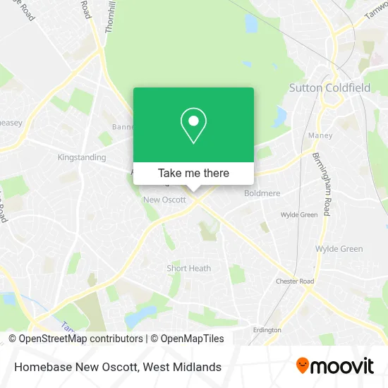 Homebase New Oscott map