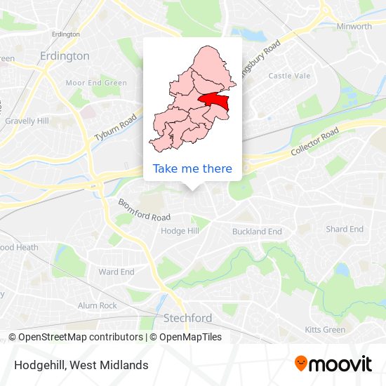 Hodgehill map