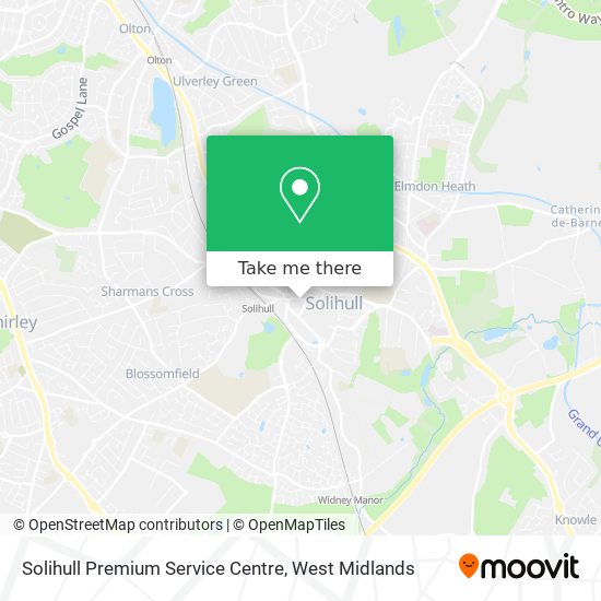 Solihull Premium Service Centre map