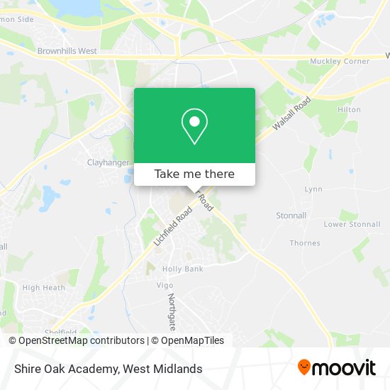 Shire Oak Academy map