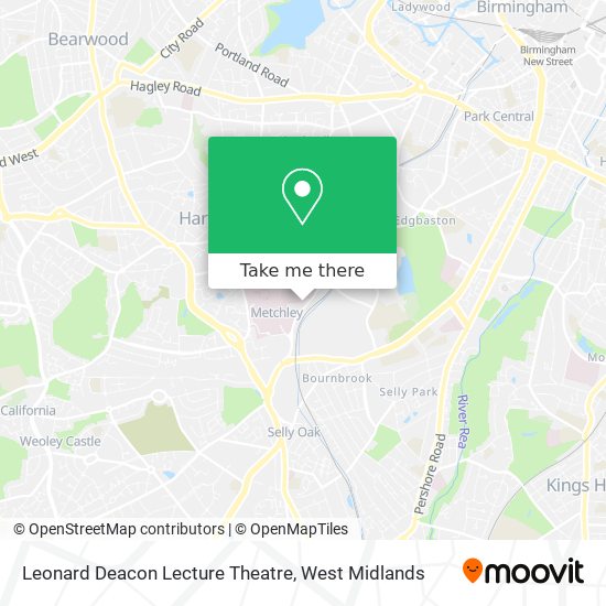 Leonard Deacon Lecture Theatre map