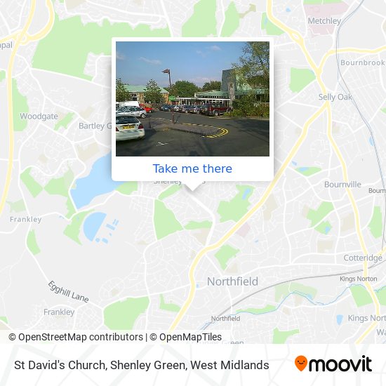 St David's Church, Shenley Green map