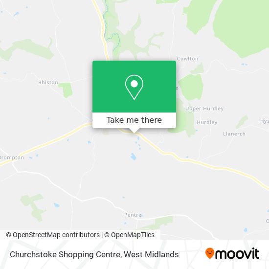 Churchstoke Shopping Centre map