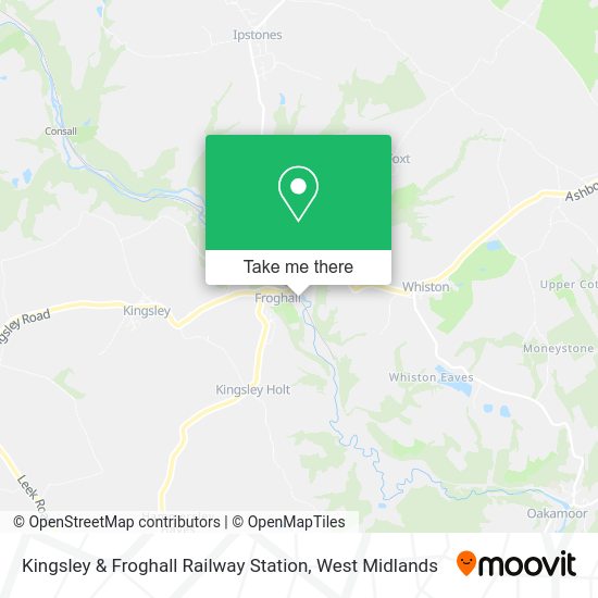 Directions to Kingsley & Froghall Railway Station by bus