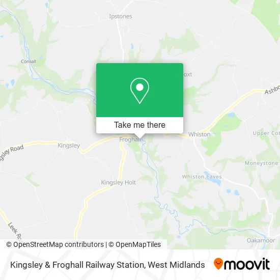 Kingsley & Froghall Railway Station map