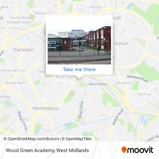 Wood Green Academy map