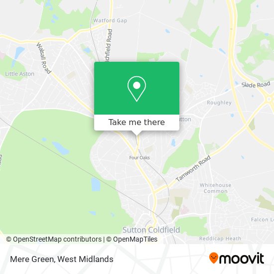 Mere Green map