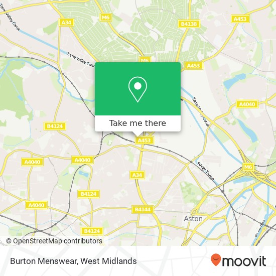 Burton Menswear map