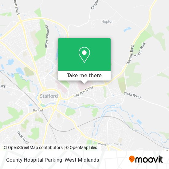 County Hospital Parking map