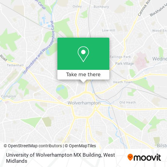 University of Wolverhampton MX Building map