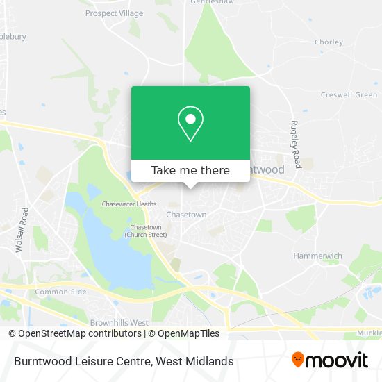 Burntwood Leisure Centre map