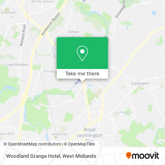 Woodland Grange Hotel map