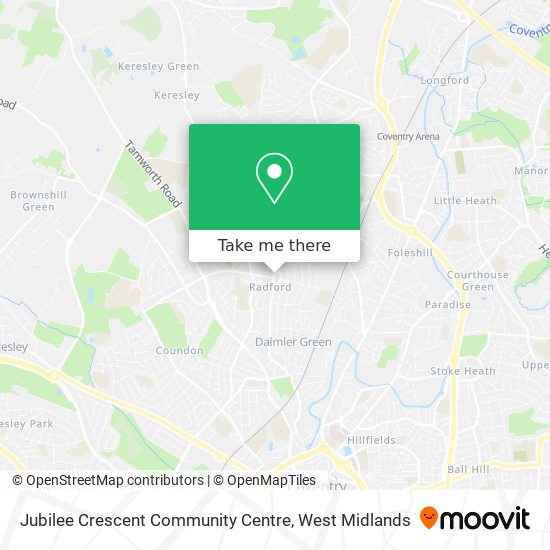 Jubilee Crescent Community Centre map