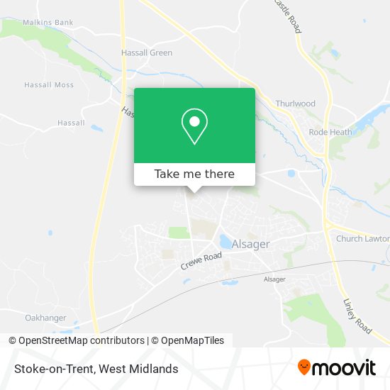 Stoke-on-Trent map