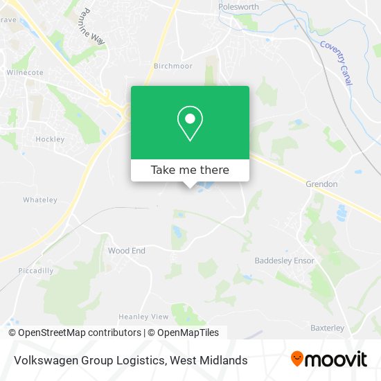 Volkswagen Group Logistics map