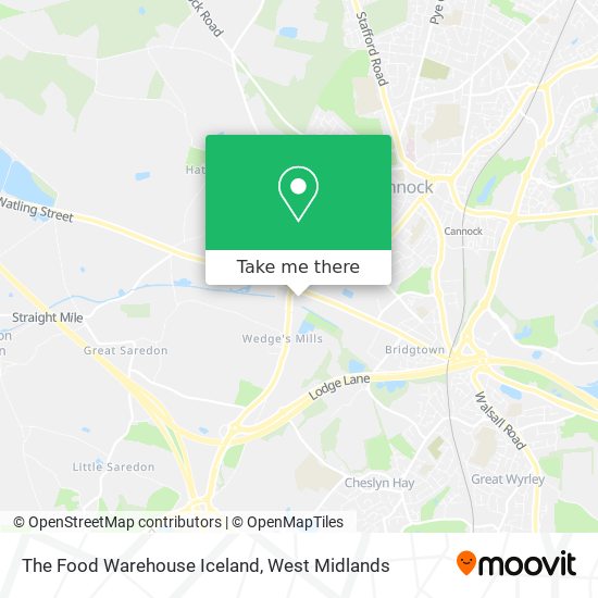 The Food Warehouse Iceland map