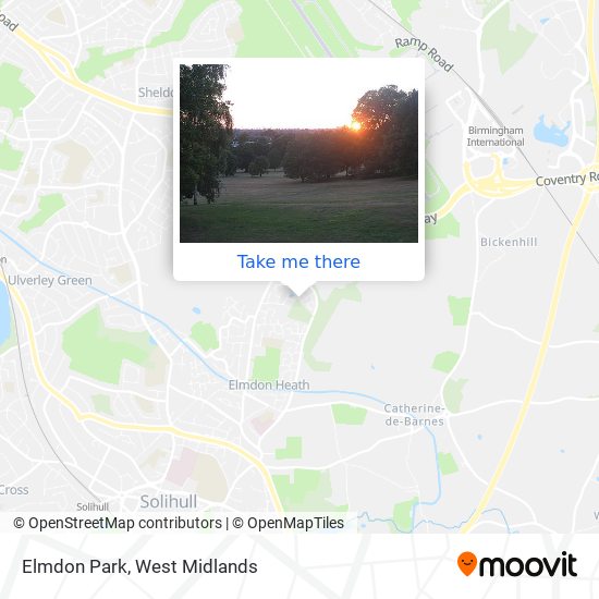 Elmdon Park map