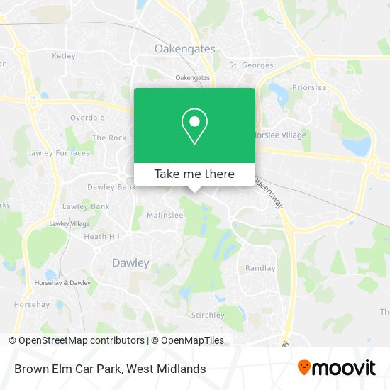 Brown Elm Car Park map