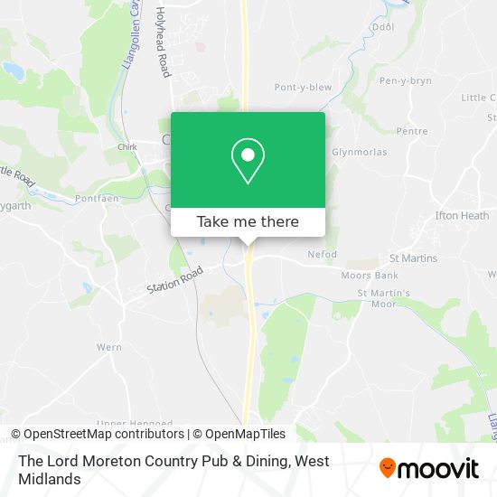 The Lord Moreton Country Pub & Dining map