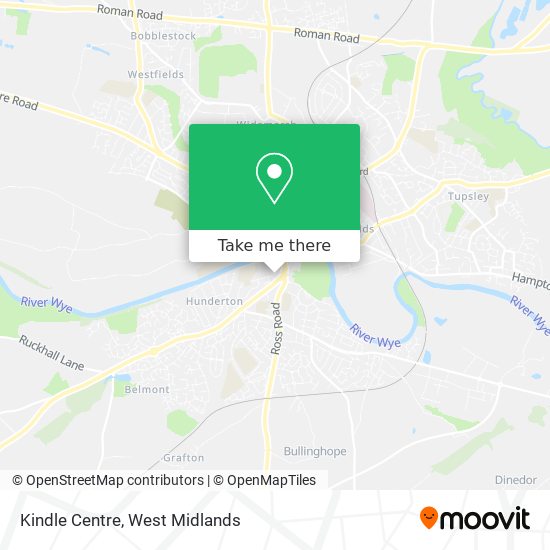 Kindle Centre map