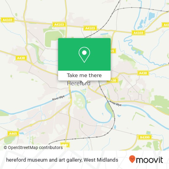 hereford museum and art gallery map