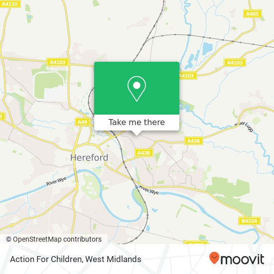 Action For Children map