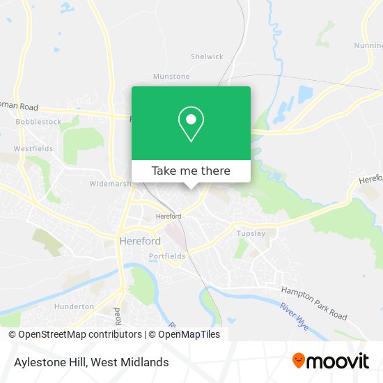 Aylestone Hill map