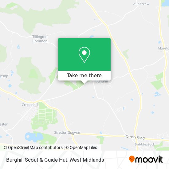 Burghill Scout & Guide Hut map