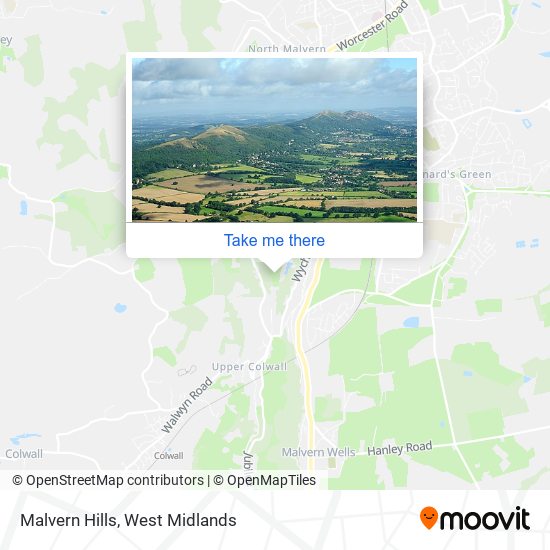 Malvern Hills map